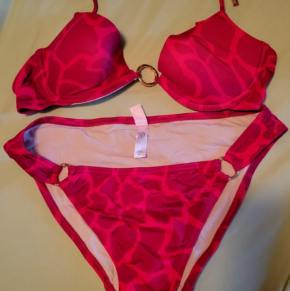 VS Red Bikini w/ gold rings
